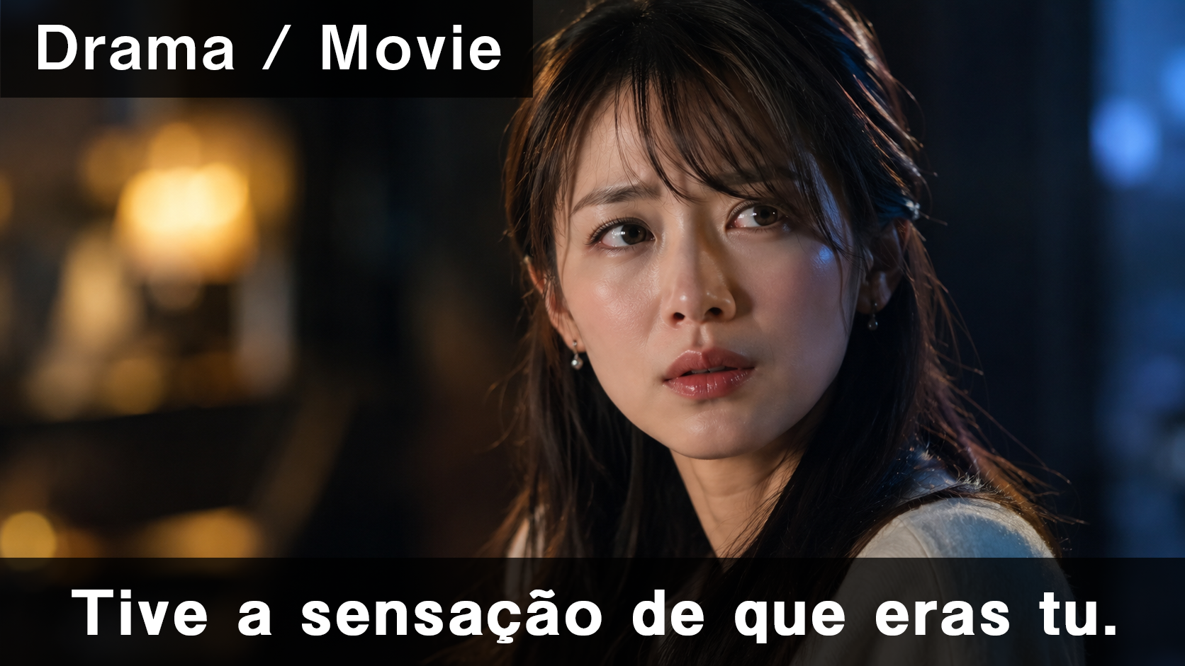 Drama / Movie：ポルトガル語字幕付きドラマのワンシーン